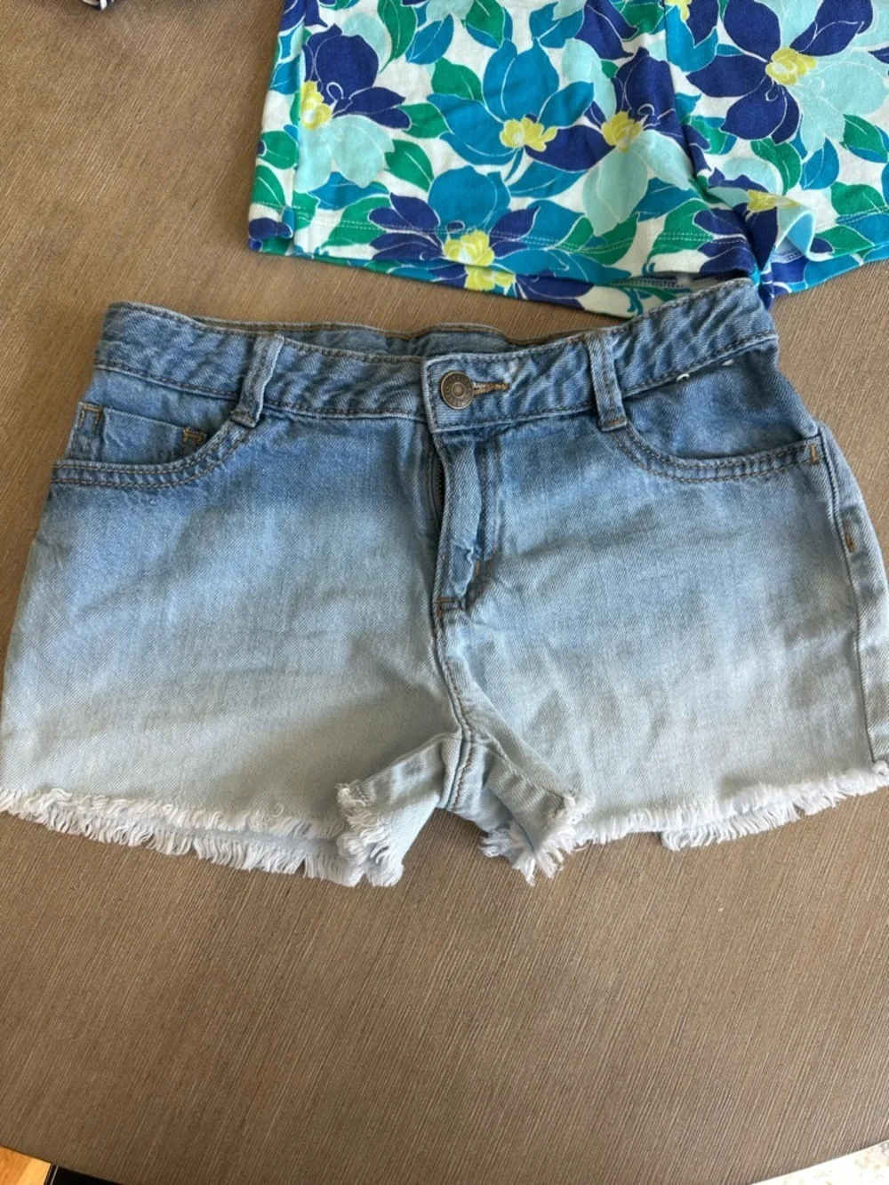 Girls Gymboree summer romper and short lot 10 Yellow, Navy, Blue, Denim nwt